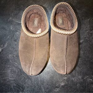 UGG Men's Chocolate Brown Suede Slip-Ons